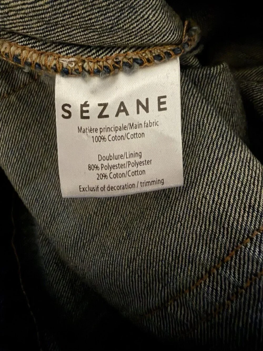 Sezane Button Fly High Waist Raw Hem Women’s Blue Jeans Denim Size 32 NWT
